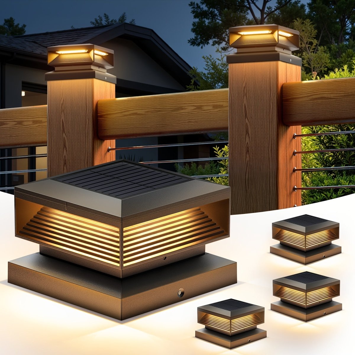 Moderne Zonne-energie Paalverlichting voor Buiten 8