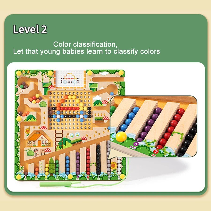 Montessori Magnetisch Labyrint voor Kinderen 4
