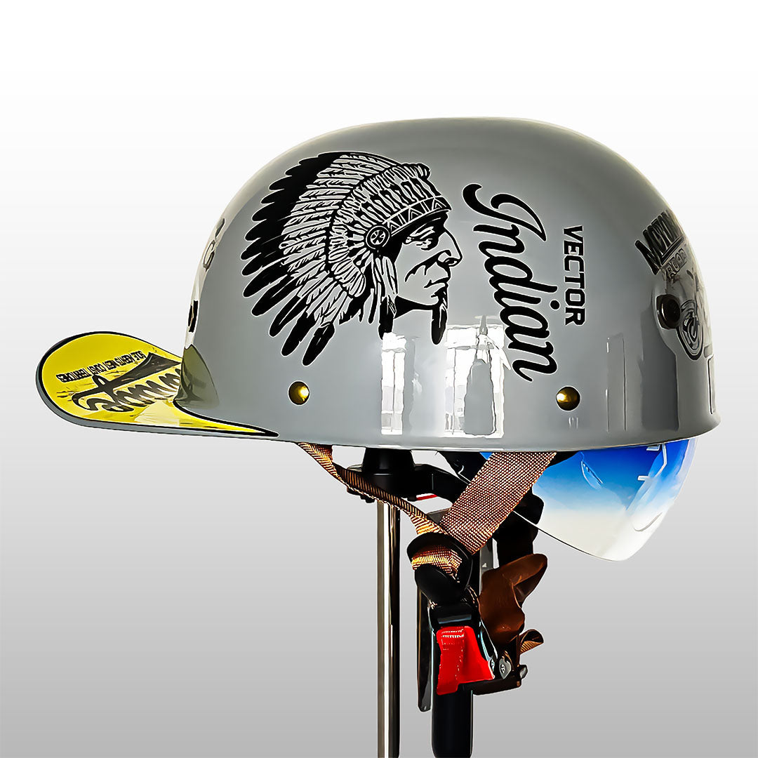 Motorhelm in Baseballpet-Stijl met ECE en DOT Goedkeuring 11