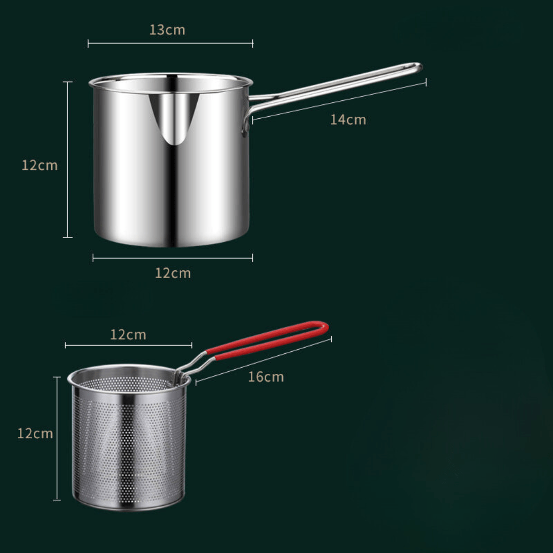 Multifunctionele Friteuse Roestvrijstaal met Anti-Verbrandingshandvat 1