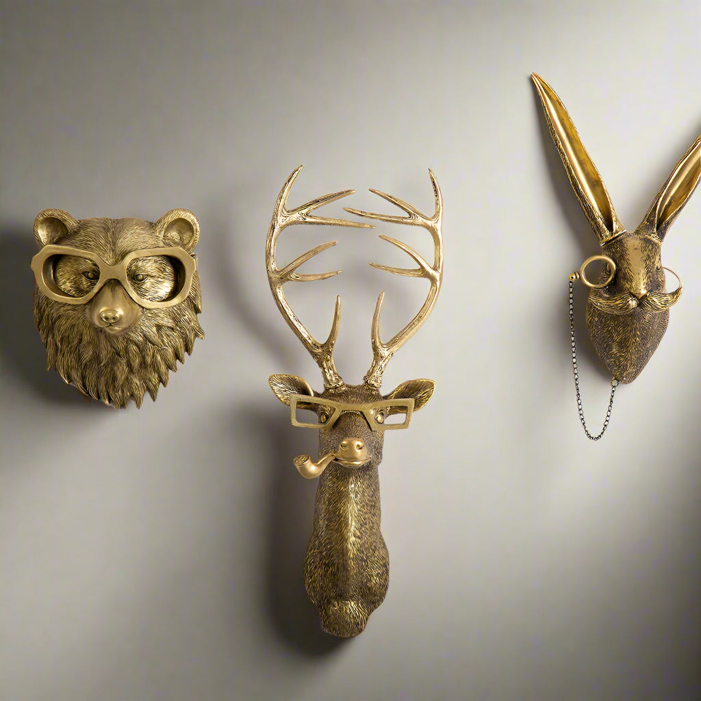 Muurdecoratie Dierenkop voor Woonkamer Rustieke Stijl 1