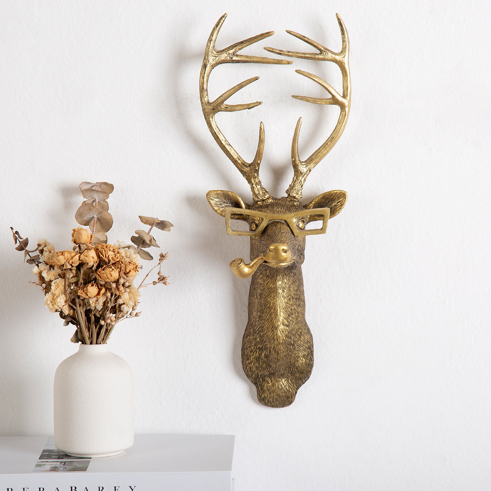 Muurdecoratie Dierenkop voor Woonkamer Rustieke Stijl 5