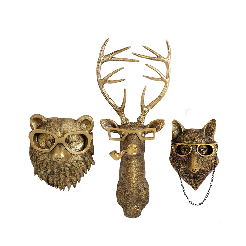 Muurdecoratie Dierenkop voor Woonkamer Rustieke Stijl 6