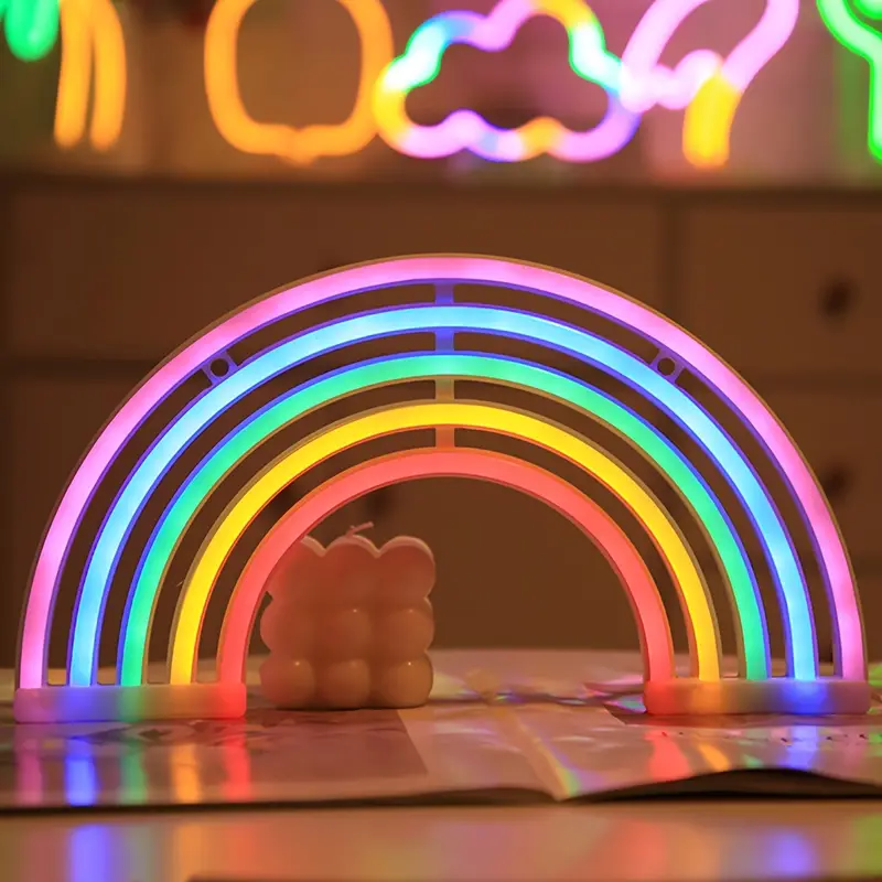 Nachtlamp Regenboog voor Kinderen 0
