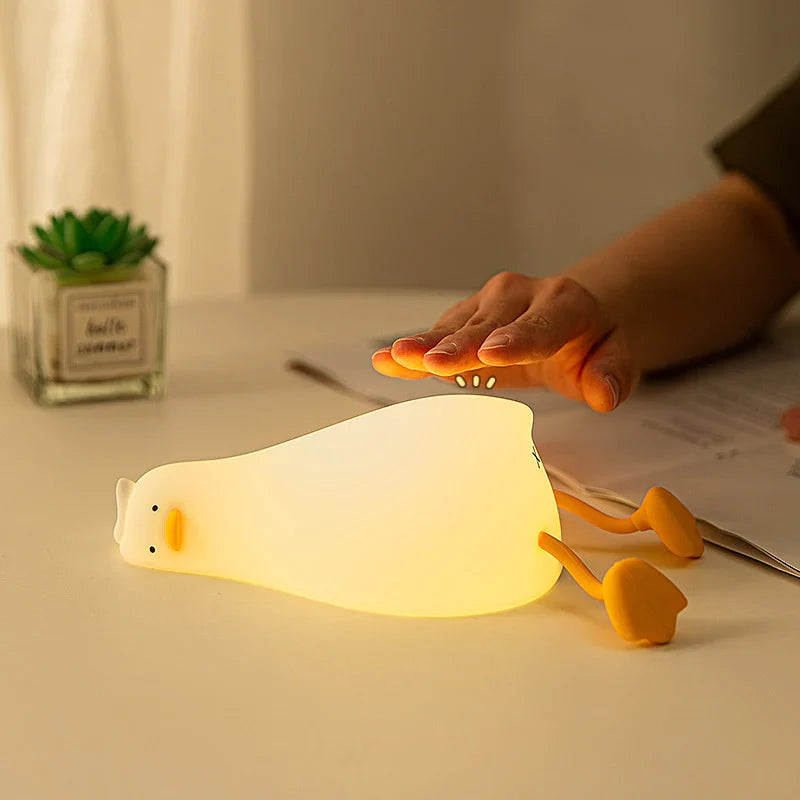 Nachtlampje Eend Creatief Design Met 3 Lichtstanden Voor Slaapkamer Of Kinderkamer Op Batterijen 3