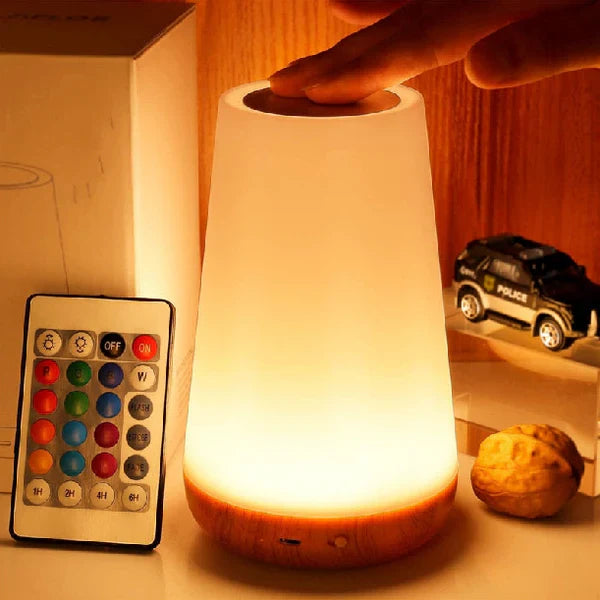 Nachtlampje Slaapkamer Modern Met Aanraaksensor en Meerdere Kleuren 0