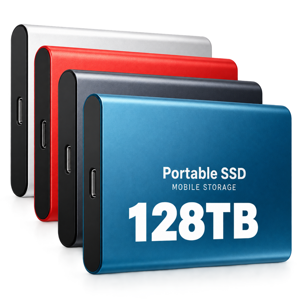 Externe SSD 128TB met USB-C Aansluiting en Compacte Behuizing