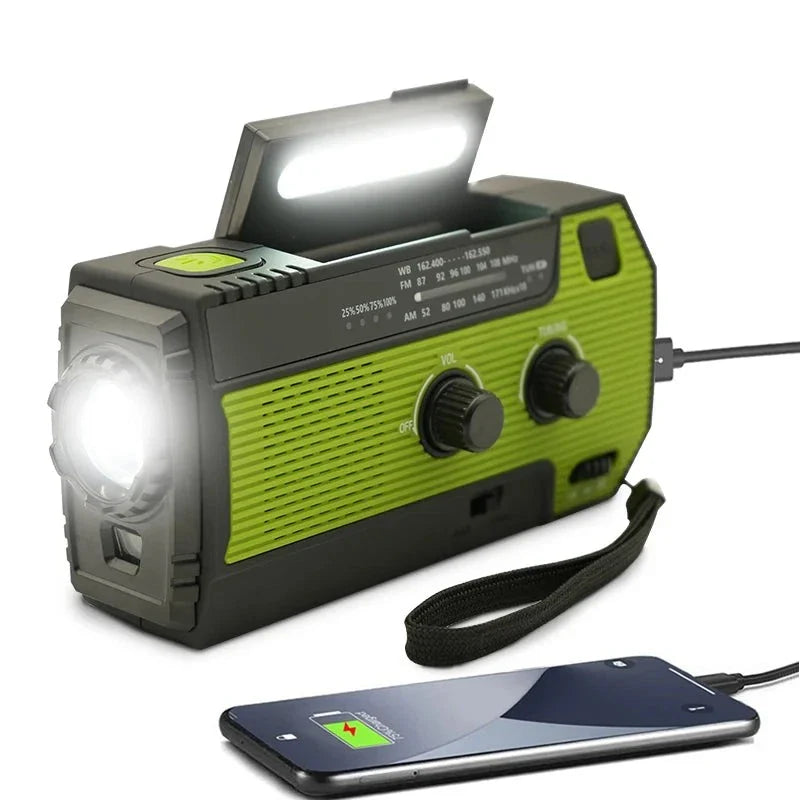 Noodradio Zonne-energie met Oplaadbare Batterij 10