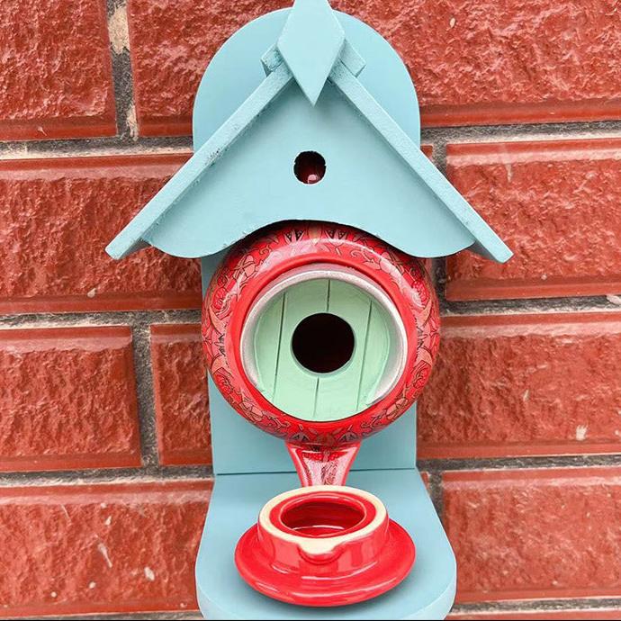 Theepot Vogelvoederhuis