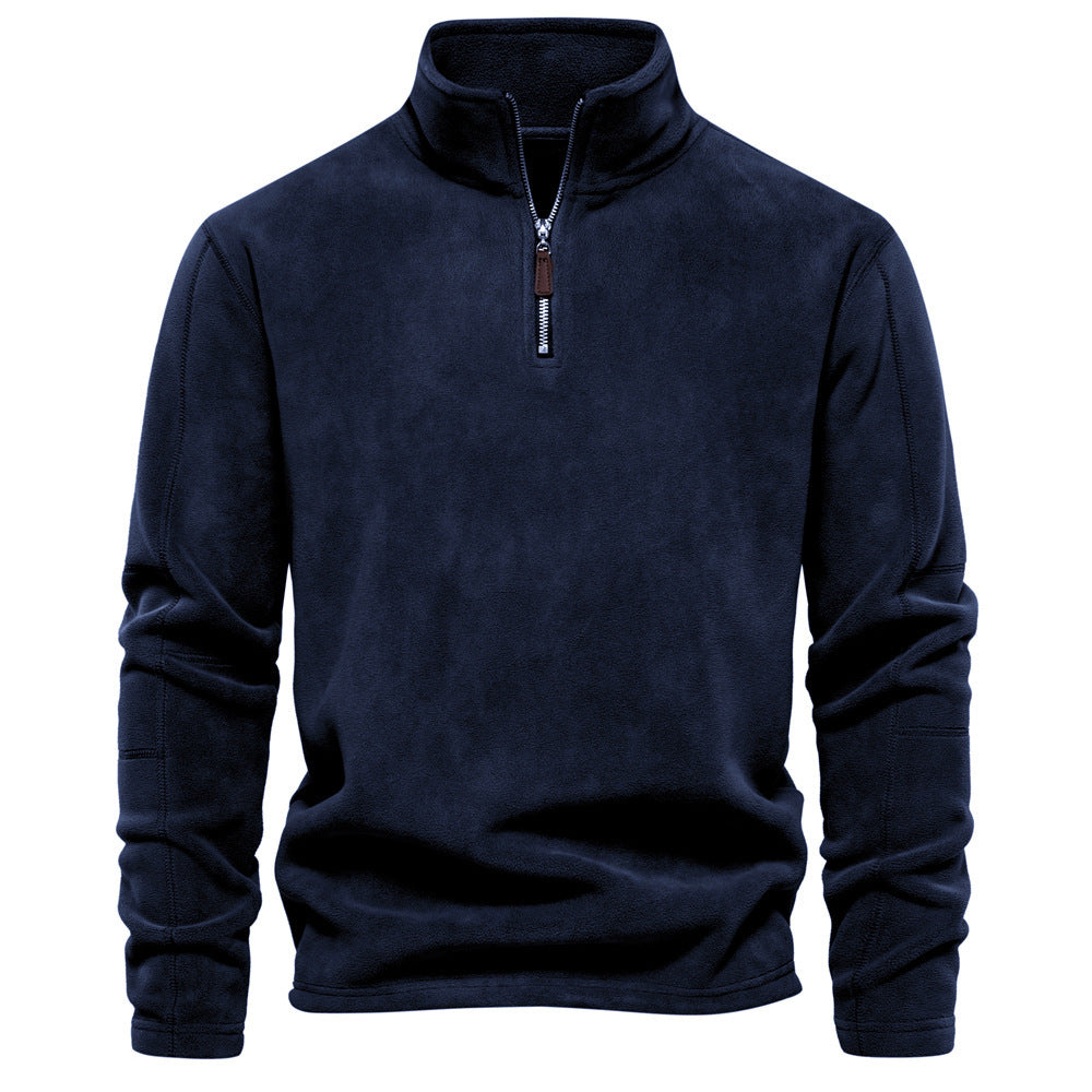 Heren Fleece Jacket Rits Kraag Casual Fleece