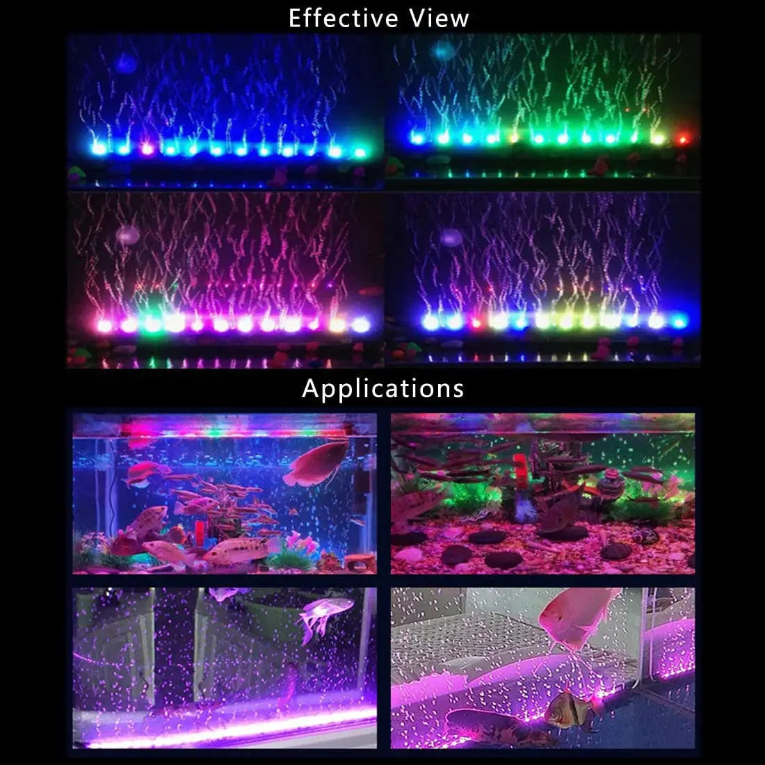 Onderwater LED Aquarium Lamp met Kleurverandering en Hoge Helderheid 1