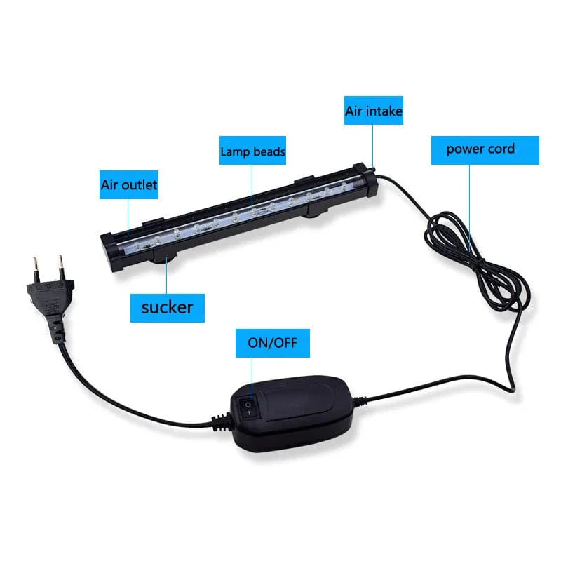 Onderwater LED Aquarium Lamp met Kleurverandering en Hoge Helderheid 5