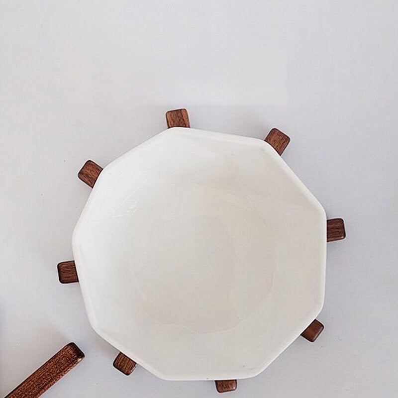 Onderzetters Voor Glazen Met Creatief Ontwerp - Stijlvolle Houten Onderzetter Set 5