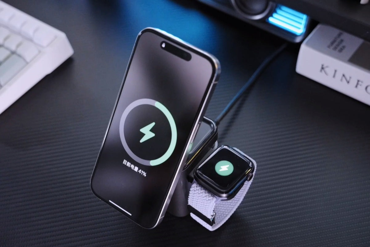Oplaadstation Telefoon 3-in-1 Voor Smartphone, Smartwatch en Oordopjes 7