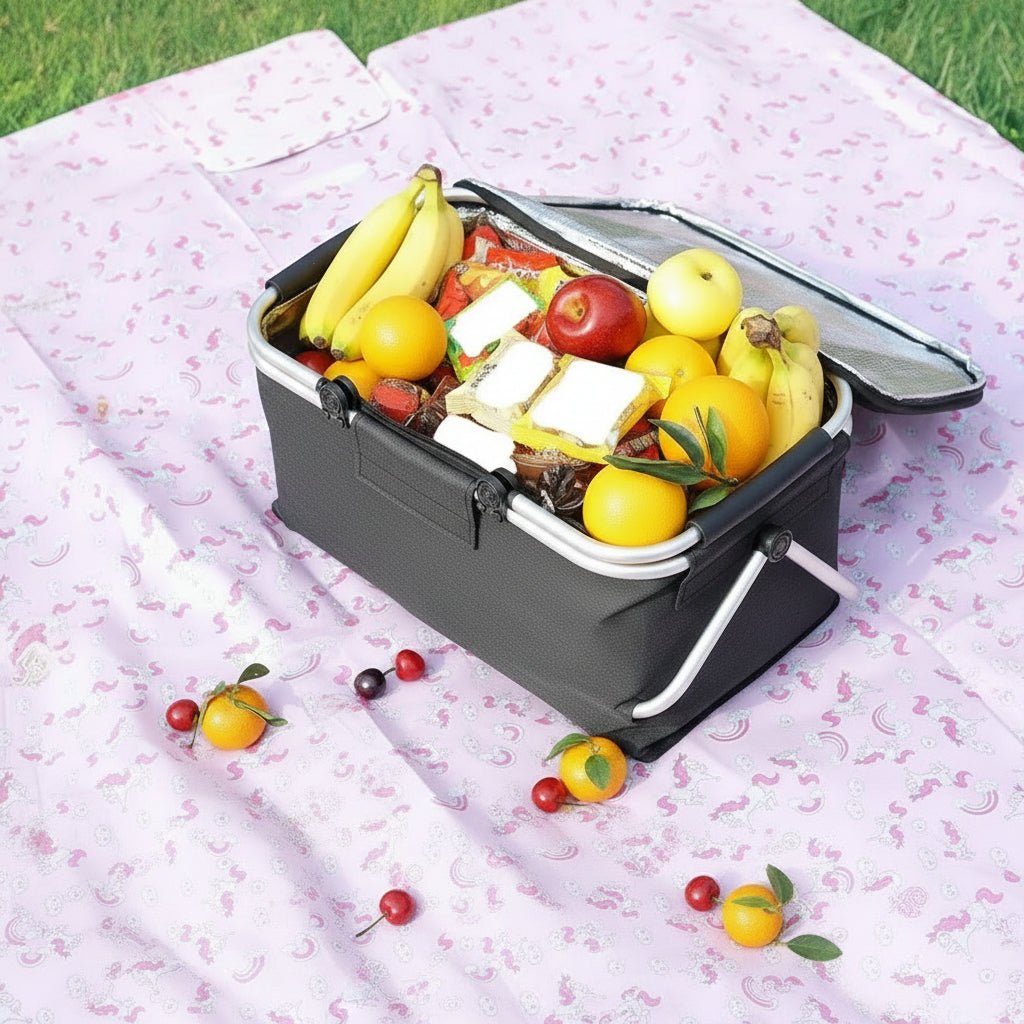 Opvouwbare Picknickmand met Ruime Opbergruimte 4