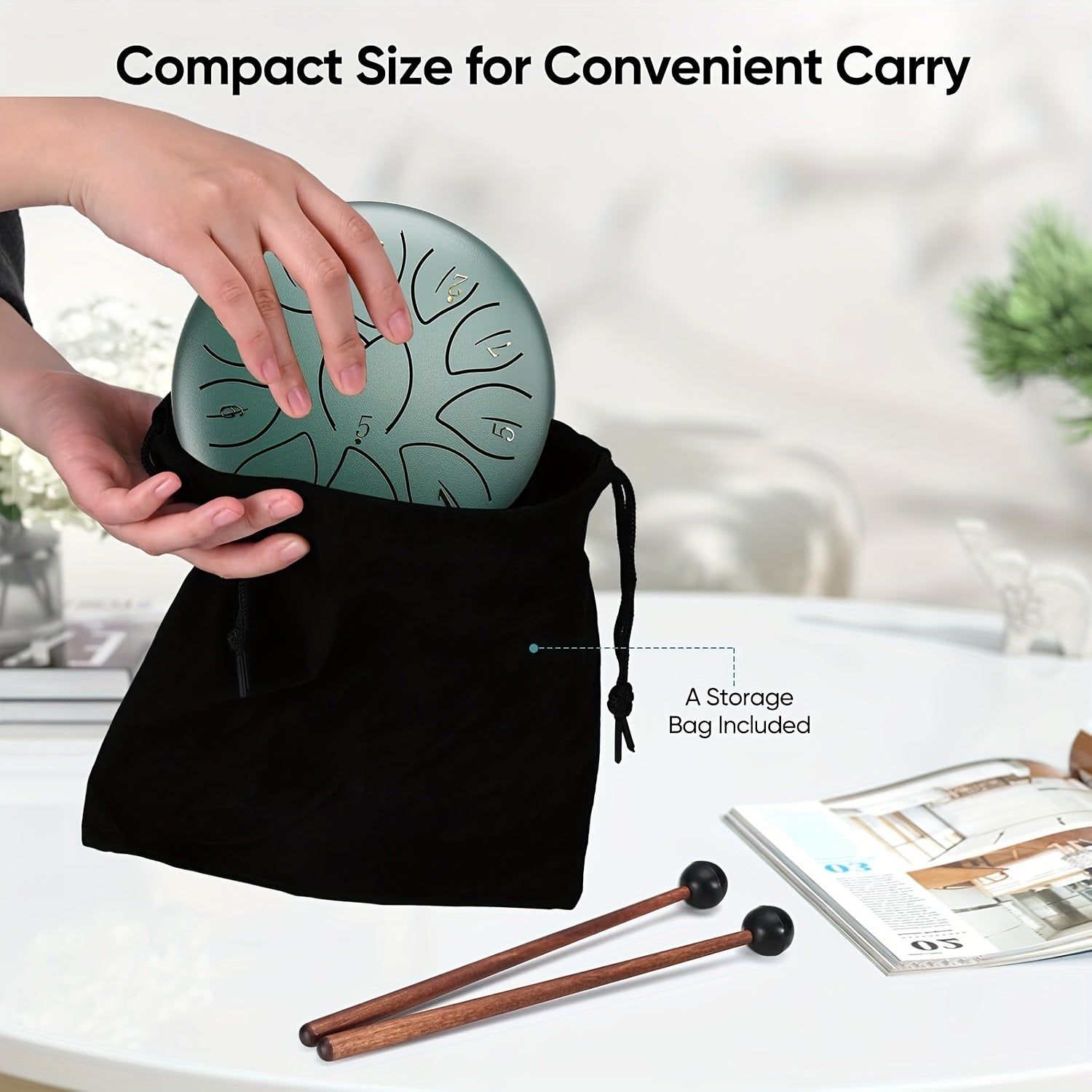 Outdoor Tuin Regentrommel 11-toons Stalen Tongdrum 7