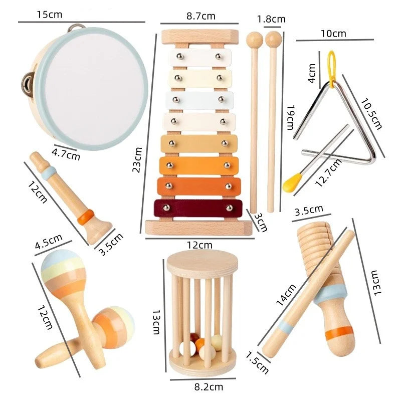Peuters Muziekinstrumentenset Montessori 2
