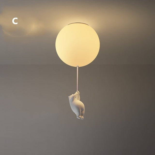 Plafondlamp Beer met Ballon voor Kinderen 10