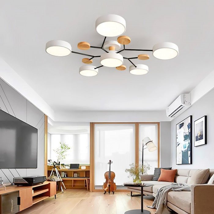 Plafondlamp Scandinavisch Design Vertakt 1