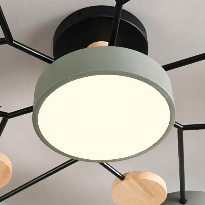 Plafondlamp Scandinavisch Design Vertakt 6