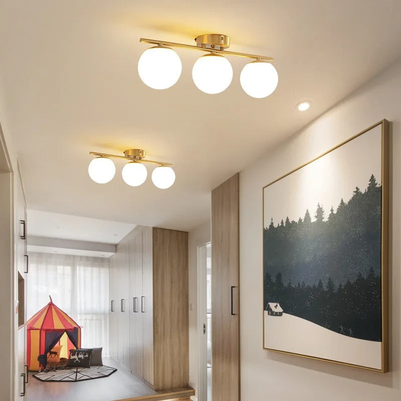 Plafondlamp met Glasbal voor Moderne Interieurs 1