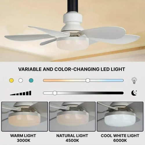 Plafondventilator met LED-verlichting en afstandsbediening 4