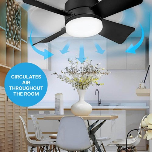 Plafondventilator met LED-verlichting en afstandsbediening 5