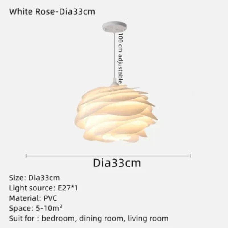 Plafondverlichting Rozenkrans Romantisch Uniek Slingerontwerp 3