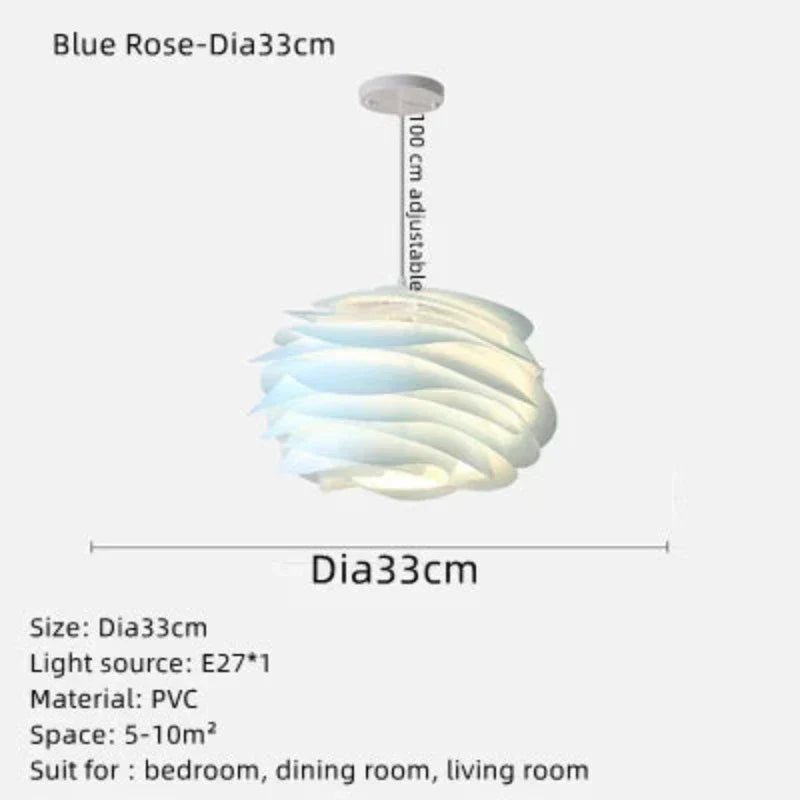 Plafondverlichting Rozenkrans Romantisch Uniek Slingerontwerp 5