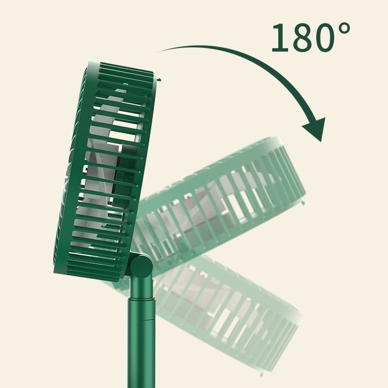 3 Gear Draagbare Oplaadbare Ventilator