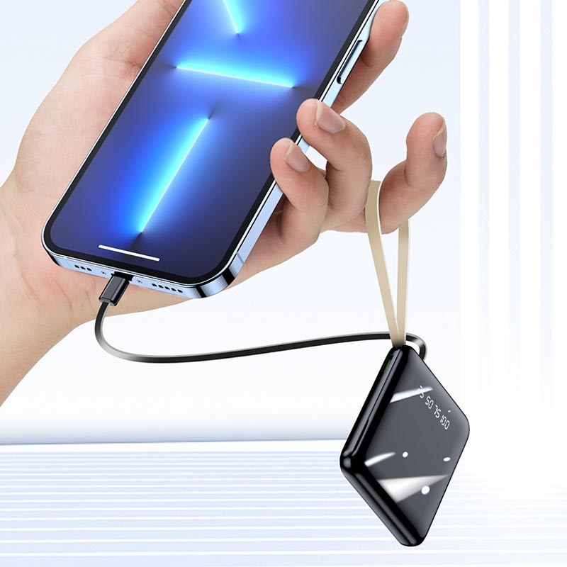 Powerbank 20000 mAh Met Geïntegreerde Kabels Voor Altijd Verbonden 6