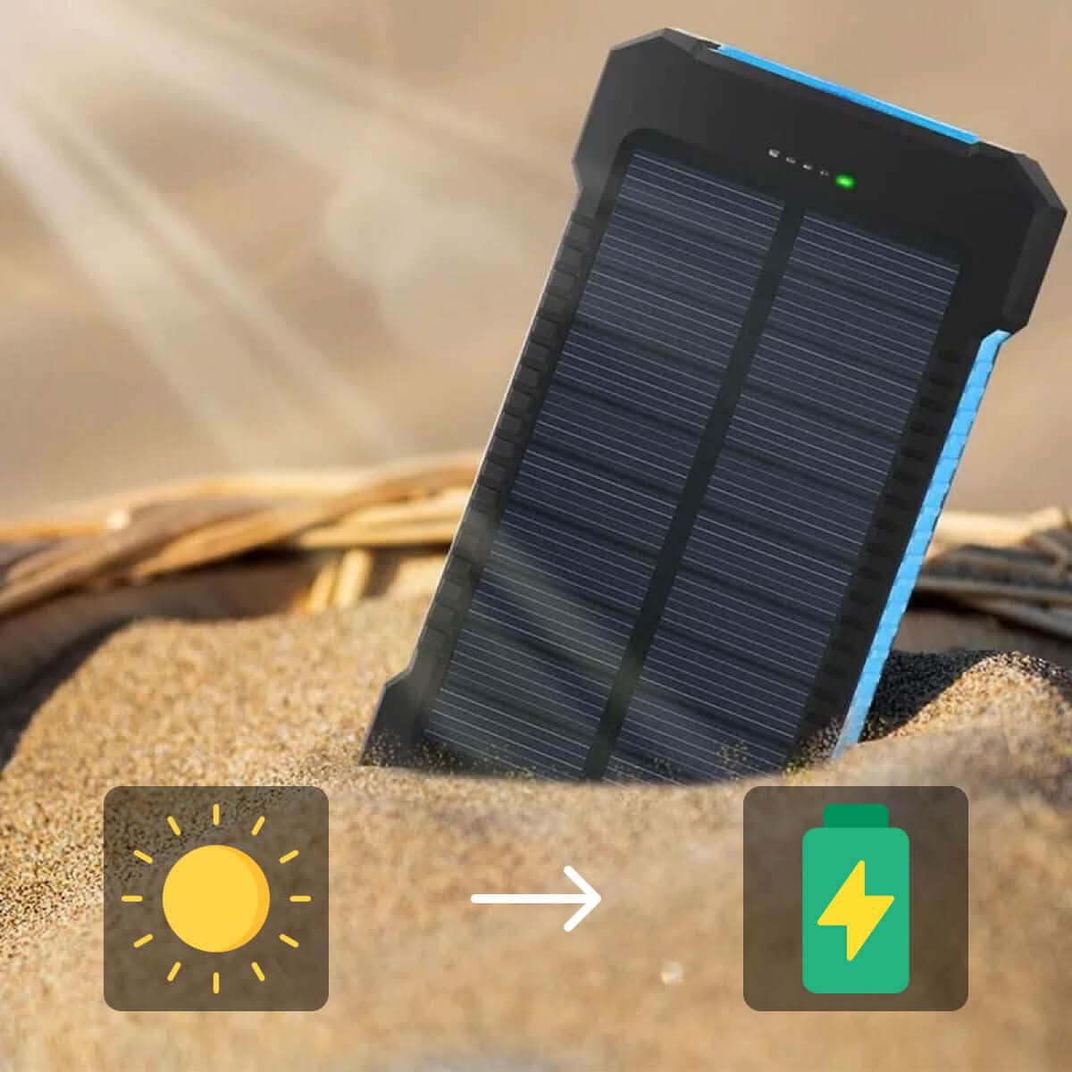 Powerbank voor Buiten met Zonne-energie en 30.000 mAh Capaciteit 6