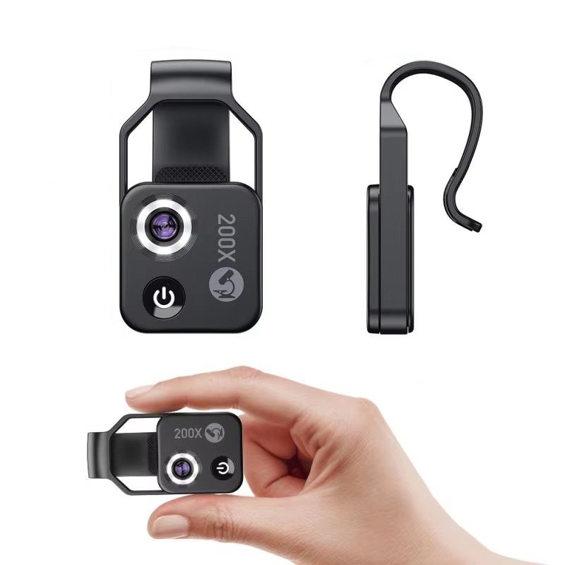Professionele Microscooplens voor Smartphones met 200x Zoom 4