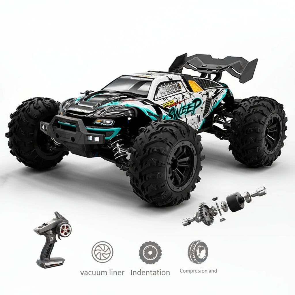 RC Truck met Vierwielaandrijving en LED Verlichting 6
