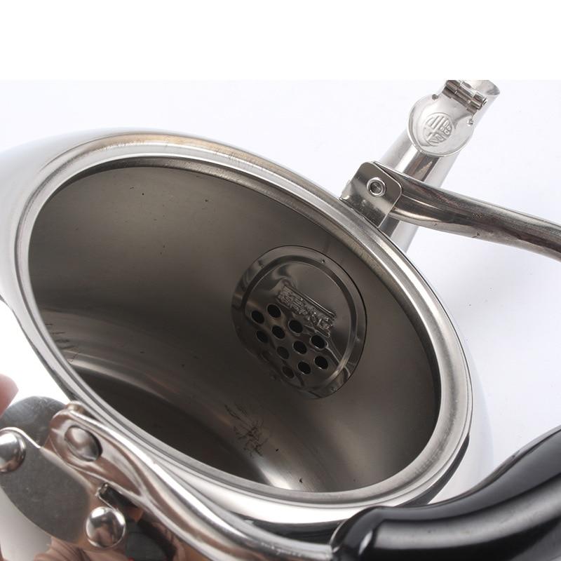 RVS Fluitende Theepot voor Kachel 2