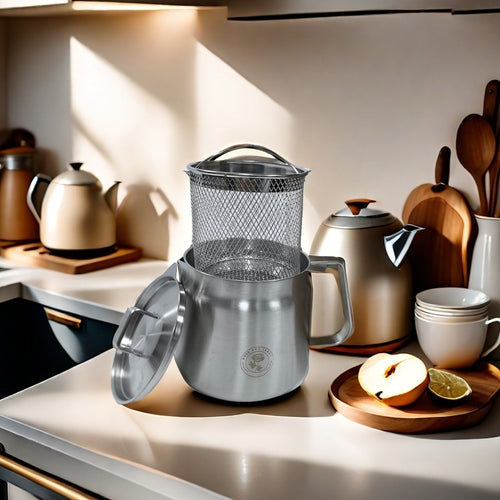 RVS Frituurpan met Duurzame Oliefiltratie 1