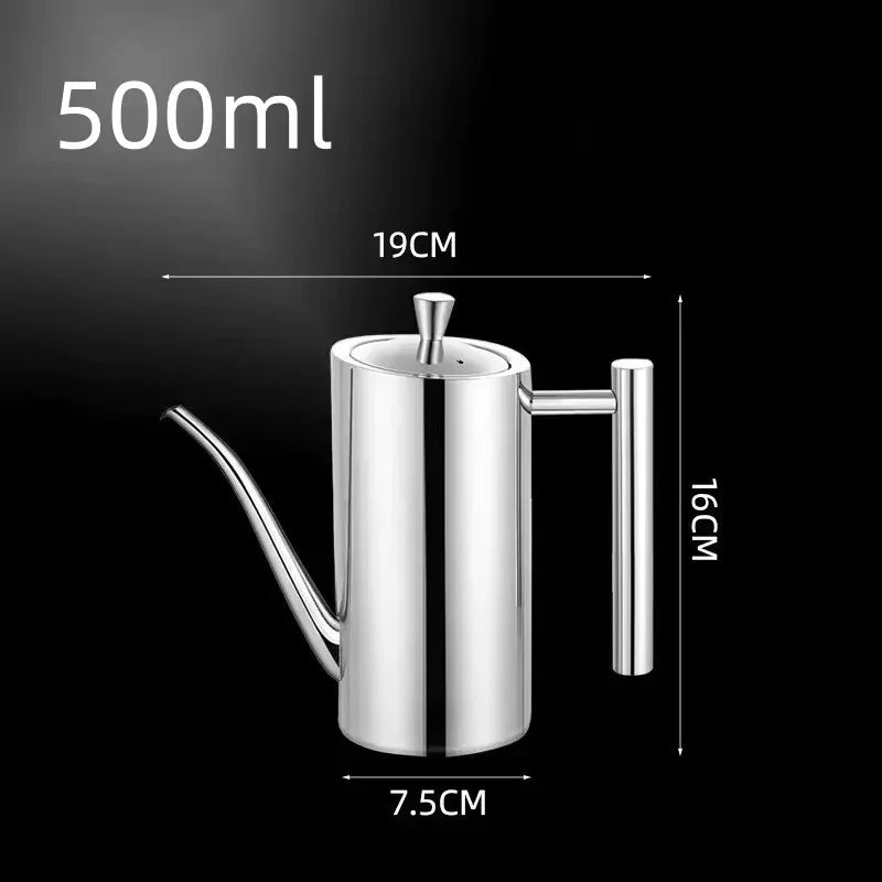RVS Oliekan 500/700 ml Met Ergonomisch Handvat 5