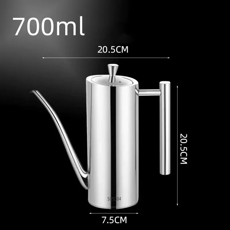 RVS Oliekan 500/700 ml Met Ergonomisch Handvat 6