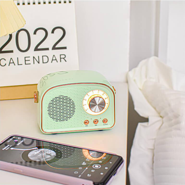 Retro Bluetooth Speaker met Vintage Ontwerp 3