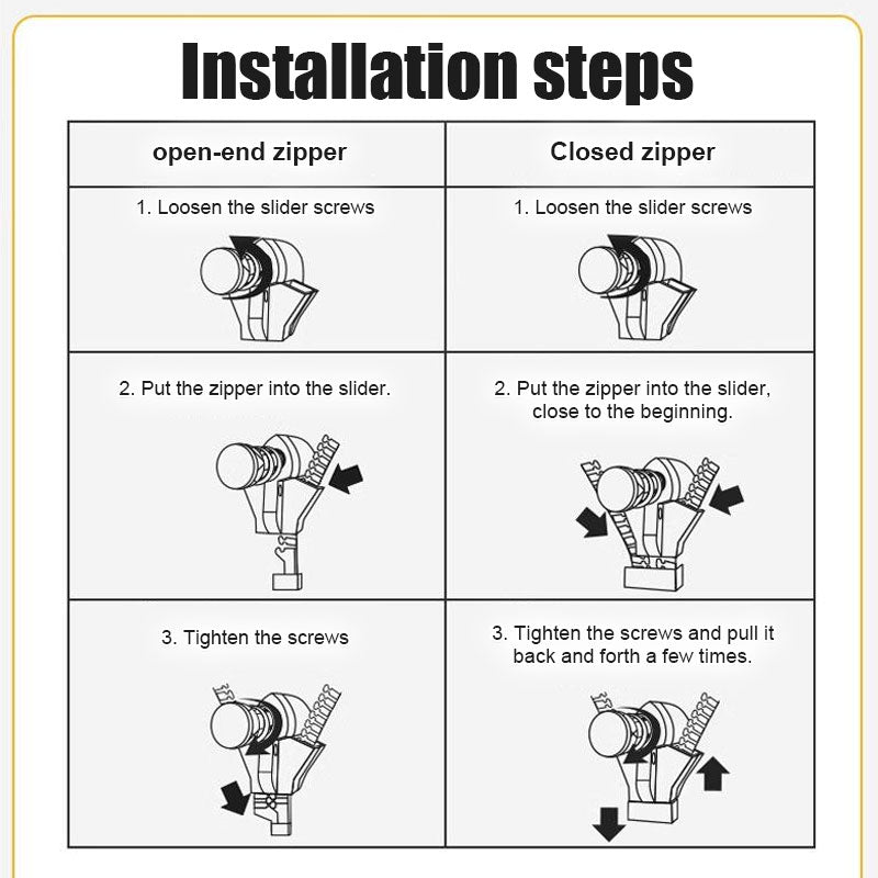 Rits Reparatie Tool Voor Kleding En Accessoires 6