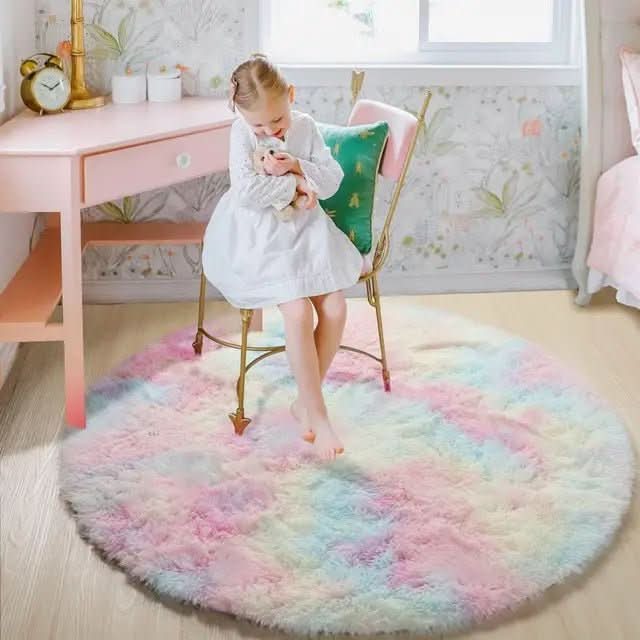Rond Vloerkleed Luxe Zacht voor Woon- en Slaapkamer 2