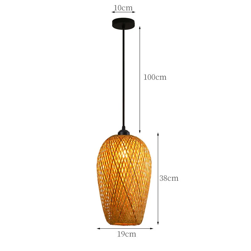 Rotan Hanglamp Natuurlijke Stijl 11