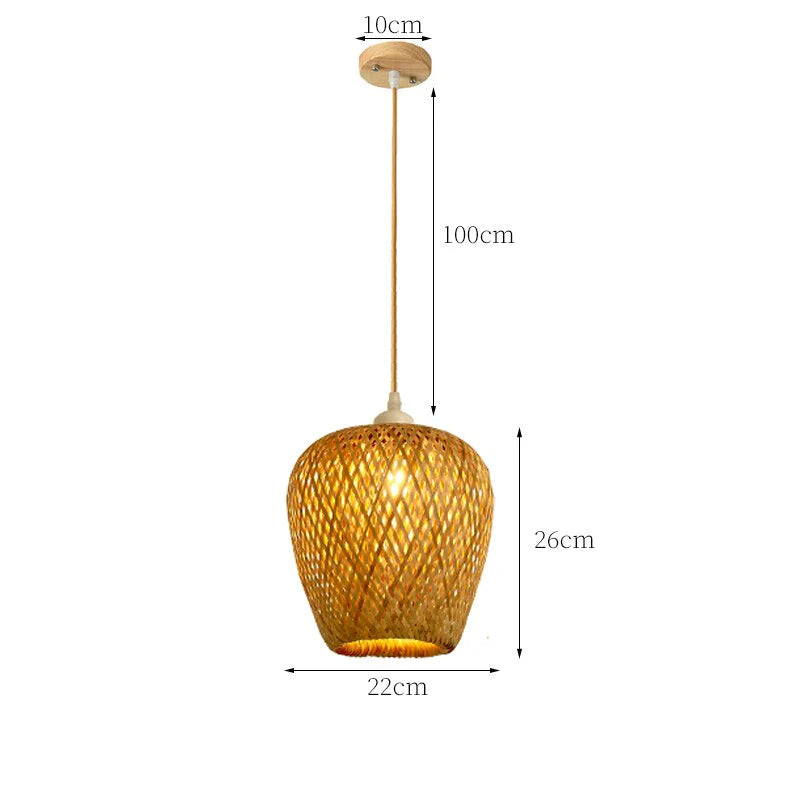 Rotan Hanglamp Natuurlijke Stijl 12