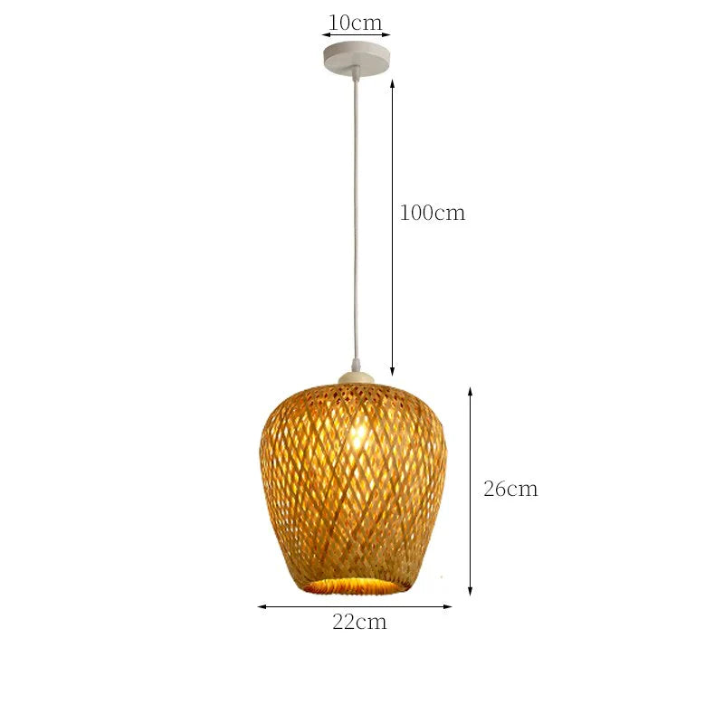 Rotan Hanglamp Natuurlijke Stijl 13