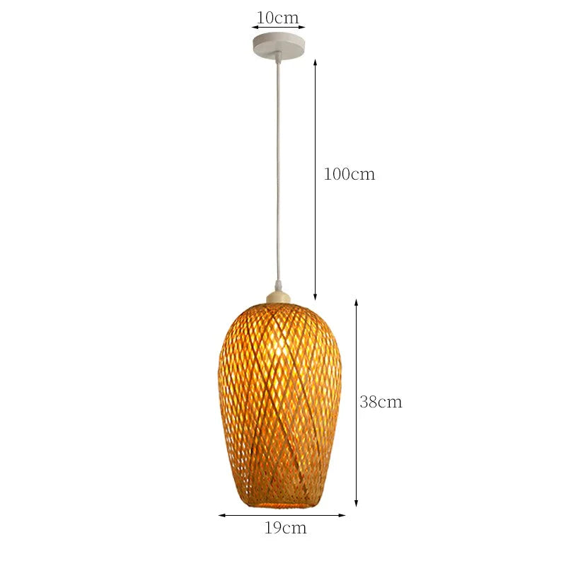 Rotan Hanglamp Natuurlijke Stijl 15