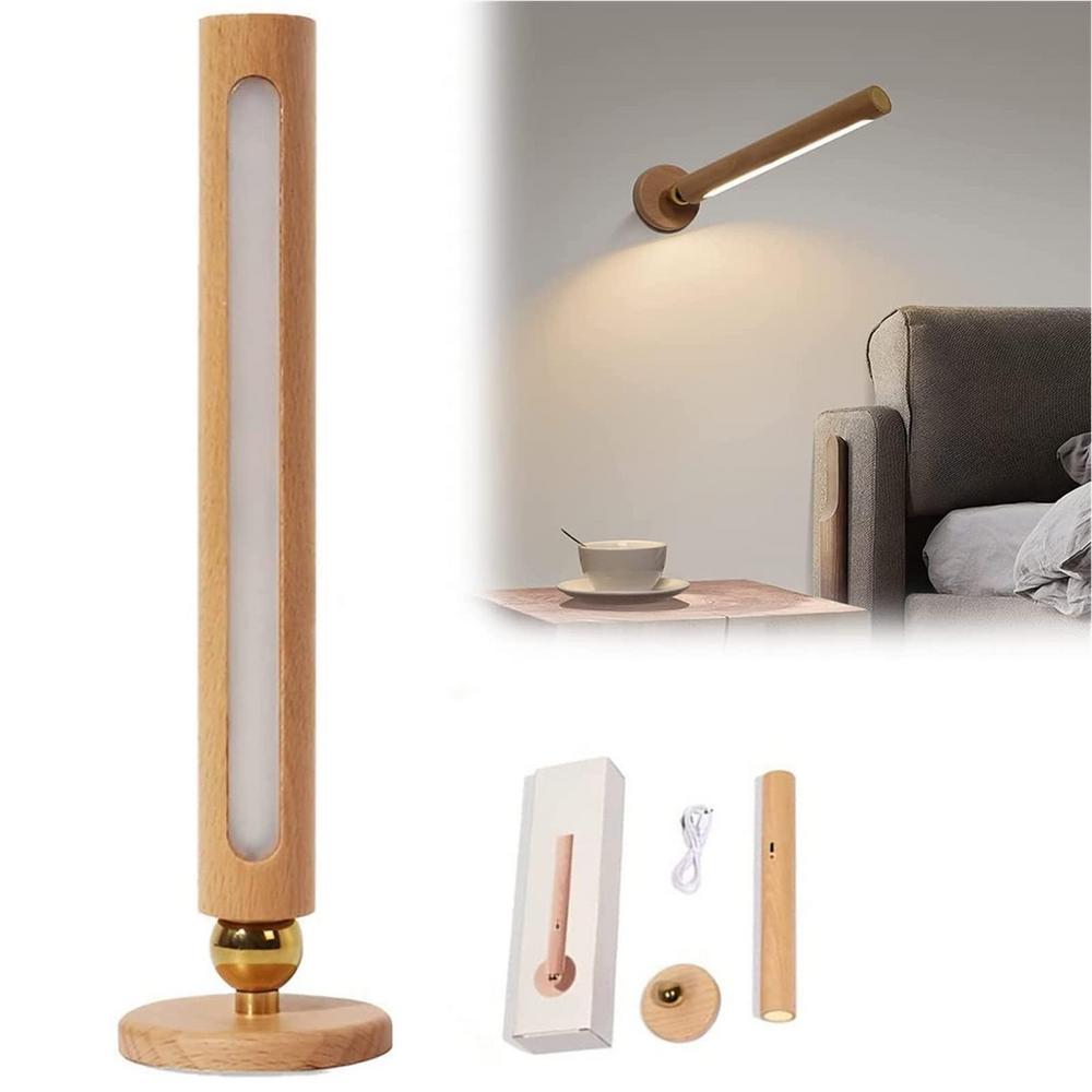 Draaibare Houten Wandlamp