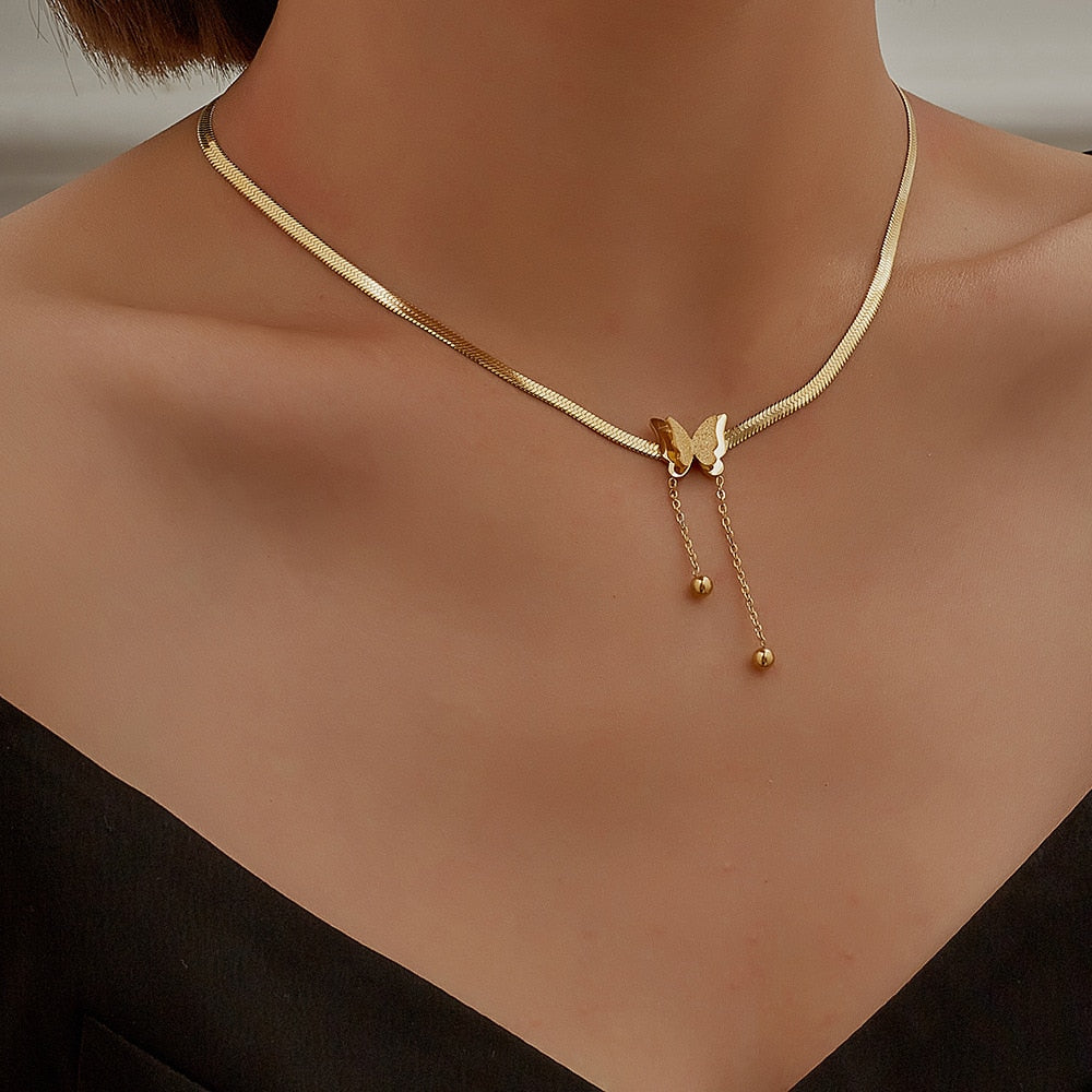 Vintage vlinderketting