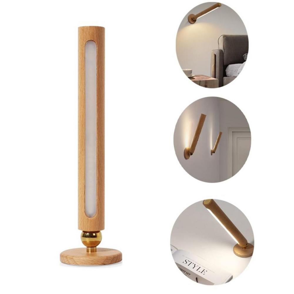 Draaibare Houten Wandlamp