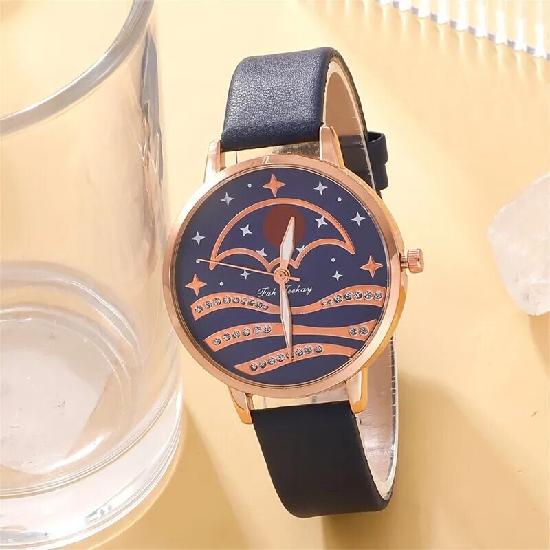 Dames Maanwijzer Luxe Horloge