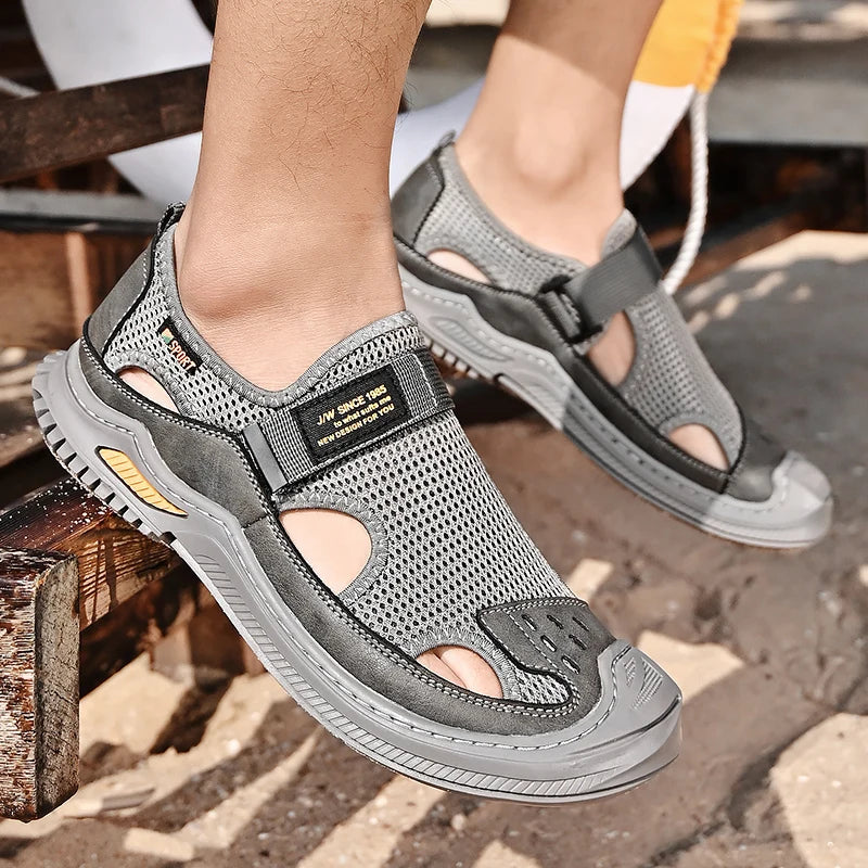 Stijlvolle mesh strandsandalen voor heren